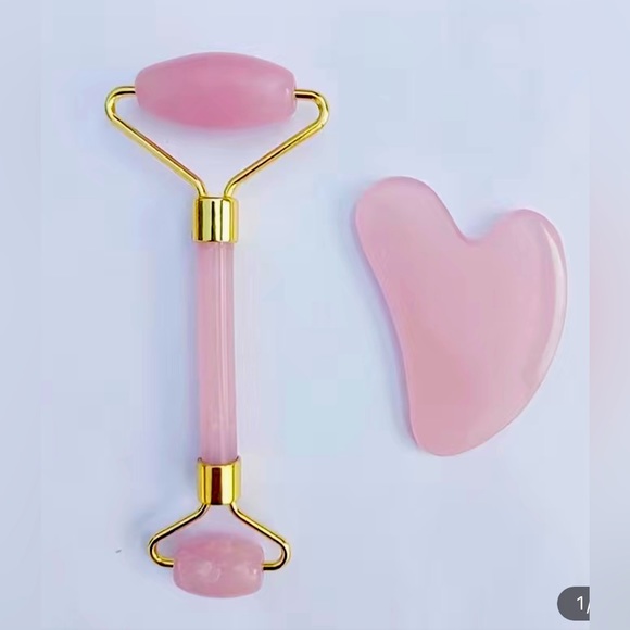 Facial Massage Roller &Gua Sha Set Facial Beauty Tools,Face Roller Skin Massager - Picture 5 of 7